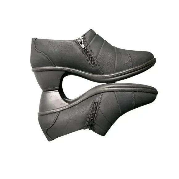 NEW Easy Street Black Comfort Flex Sole Clogs Size 7.5 W - Picture 3 of 5